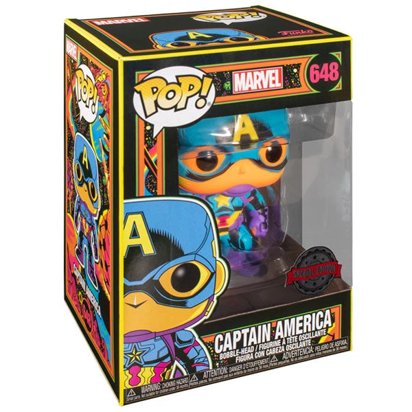 Gametraders Rouse Hill Captain America - Captain America Black Light US Exclusive Pop! Vinyl 4 Gametraders Rouse Hill Captain America - Captain America Black Light US Exclusive Pop! Vinyl
