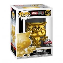 Gametraders Rouse Hill Marvel Studios - 10th Anniversary Rocket Raccoon Gold Chrome US Exclusive Pop! Vinyl
