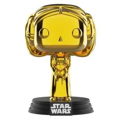 Gametraders Rouse Hill Star Wars - Princess Leia Gold Chrome SW19 US Exclusive Pop! Vinyl Pop Vinyls