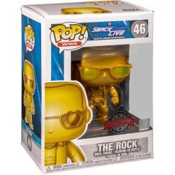 Gametraders Rouse Hill Smack Down Live - 20th Anniversary The Rock Gold Pop! Vinyl Pop Vinyls