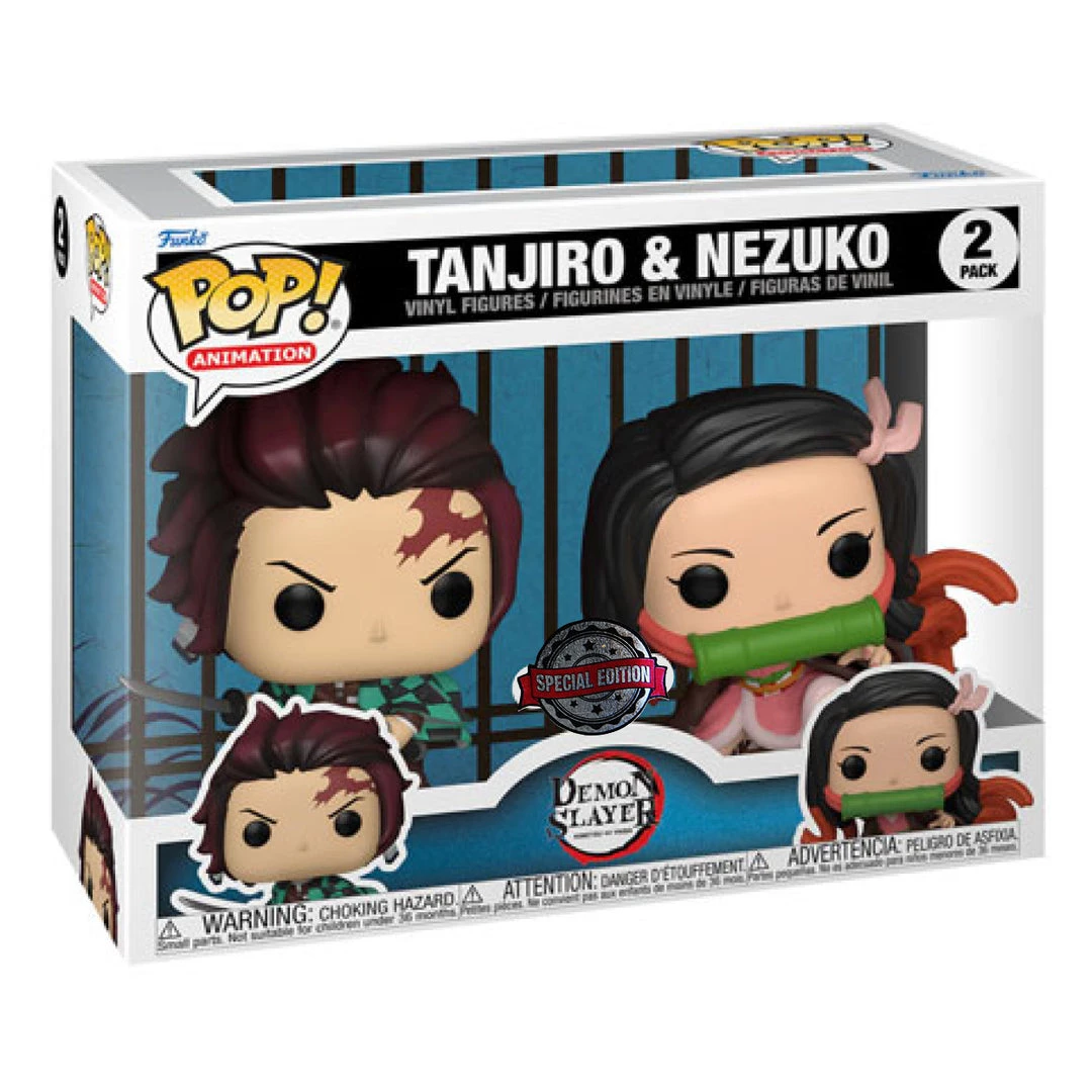 Gametraders Rouse Hill Pop Vinyls Demon Slayer - Tanjiro & Nezuko US Exclusive Pop! 2-Pack 4 Gametraders Rouse Hill Pop Vinyls Demon Slayer - Tanjiro & Nezuko US Exclusive Pop! 2-Pack
