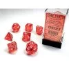 Gametraders Rouse Hill CHX 23073 Translucent Polyhedral Orange/White 7-Die Set