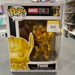 Funko Pop Vinyls Marvel Studios 10th Anniversary - Thor Gold Chrome Pop Vinyl