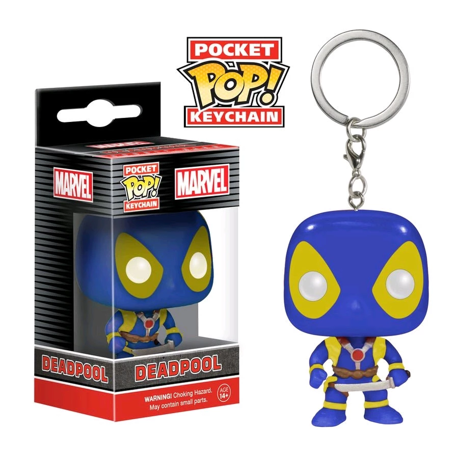 Gametraders Blacktown Pop Vinyls Deadpool - Deadpool Blue & Yellow US Exclusive Pocket Pop! Keychain 5 Gametraders Blacktown Pop Vinyls Deadpool - Deadpool Blue & Yellow US Exclusive Pocket Pop! Keychain