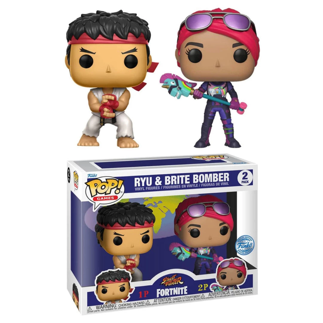 Gametraders Rouse Hill Street Fighter X Fortnite - Ryu & Brite Bomber US Exclusive Pop! 2-Pack 3 Gametraders Rouse Hill Street Fighter X Fortnite - Ryu & Brite Bomber US Exclusive Pop! 2-Pack