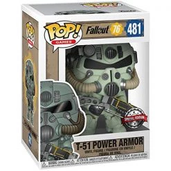 Gametraders Rouse Hill Pop Vinyls Fallout 76 - T-51 Power Amor (Green) US Exclusive Pop! Vinyl