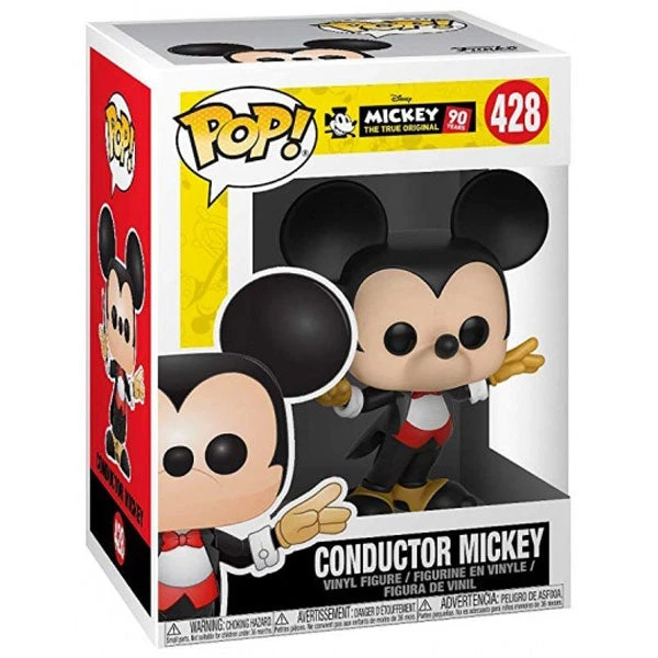 Funko Mickey Mouse - 90th Conductor Mickey Pop Vinyl Pop Vinyls 4 Funko Mickey Mouse - 90th Conductor Mickey Pop Vinyl Pop Vinyls