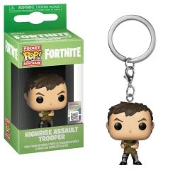 Gametraders Blacktown Fortnite - Highrise Assault Trooper Pocket Pop! Keychain Pop Vinyls