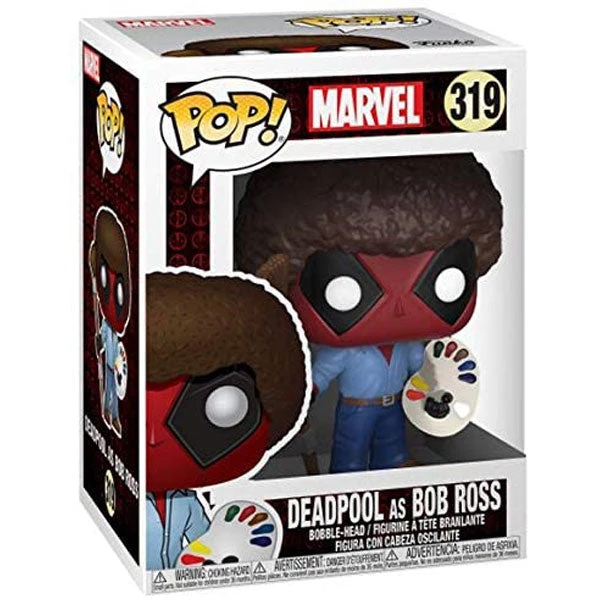 Funko Deadpool - Playtime Bob Ross Pop! Vinyl Pop Vinyls 4 Funko Deadpool - Playtime Bob Ross Pop! Vinyl Pop Vinyls