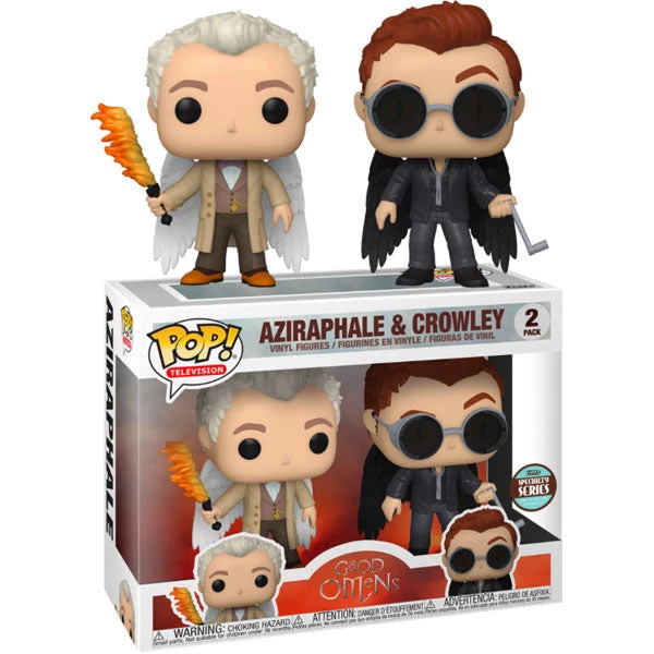 Gametraders Rouse Hill Good Omens - Aziraphale & Crowley With Wings Specialty Series Exclusive Pop! Vinyl 2-pack 3 Gametraders Rouse Hill Good Omens - Aziraphale & Crowley With Wings Specialty Series Exclusive Pop! Vinyl 2-pack