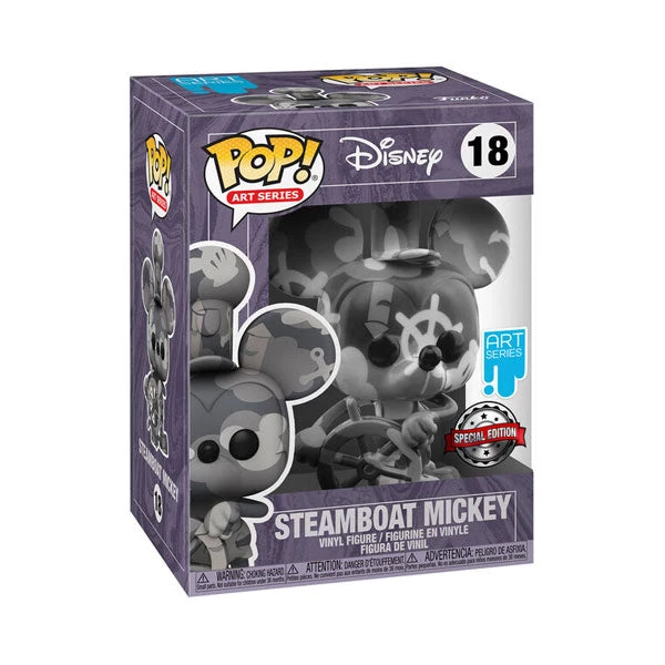 Gametraders Rouse Hill Pop Vinyls Mickey Mouse - Steamboat Willie (Artist) US Exclusive Pop! Vinyl 4 Gametraders Rouse Hill Pop Vinyls Mickey Mouse - Steamboat Willie (Artist) US Exclusive Pop! Vinyl
