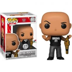 Gametraders Rouse Hill WWE - The Rock W/Championship Belt Metallic US Exclusive Pop! Vinyl