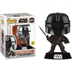 Gametraders Rouse Hill Star Wars: The Mandalorian - Mandalorian With DarkSaber Glow Metallic US Excl Pop! Vinyl Pop Vinyls 8 Gametraders Rouse Hill Star Wars: The Mandalorian - Mandalorian With DarkSaber Glow Metallic US Excl Pop! Vinyl Pop Vinyls
