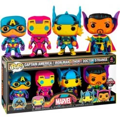 Gametraders Rouse Hill Marvel Comics - Black Light US Exclusive Pop! Vinyl 4-Pack Pop Vinyls
