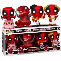 Gametraders Rouse Hill Deadpool - 30th Anniversary US Exclusive Pop! Vinyl 4-pack
