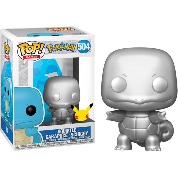 Gametraders Rouse Hill Pokemon - Squirtle Silver Metallic 25th Anniversary US Exclusive Pop! Vinyl 5 Gametraders Rouse Hill Pokemon - Squirtle Silver Metallic 25th Anniversary US Exclusive Pop! Vinyl