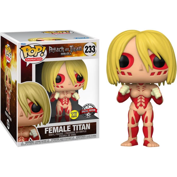Gametraders Rouse Hill Attack On Titan - Female Titan Glow US Exclusive 6" Pop! Vinyl 6 Gametraders Rouse Hill Attack On Titan - Female Titan Glow US Exclusive 6" Pop! Vinyl