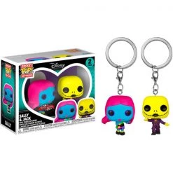 Gametraders Rouse Hill Pop Vinyls The Nightmare Before Christmas - Jack & Sally Black Light US Exclusive Pocket Pop! Keychain 2-Pack
