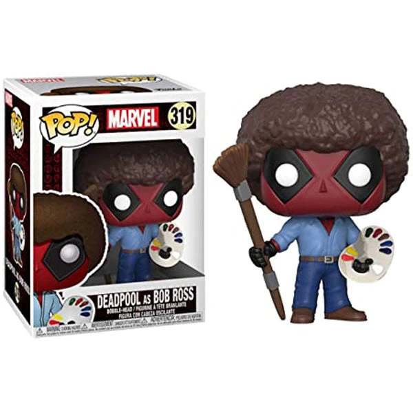Funko Deadpool - Playtime Bob Ross Pop! Vinyl Pop Vinyls 5 Funko Deadpool - Playtime Bob Ross Pop! Vinyl Pop Vinyls