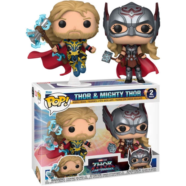 Gametraders Rouse Hill Thor 4: Love And Thunder - Thor & Mighty Thor US Exclusive Pop! 2-Pack Pop Vinyls 3 Gametraders Rouse Hill Thor 4: Love And Thunder - Thor & Mighty Thor US Exclusive Pop! 2-Pack Pop Vinyls