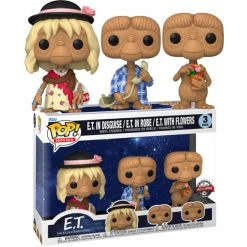 Gametraders Rouse Hill E.T. The Extra-Terrestrial - E.T. In Disguise, In Robe & With Flowers US Exclusive Pop! 3-Pack Pop Vinyls