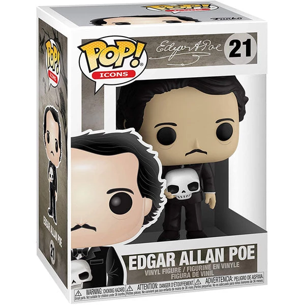 Gametraders Rouse Hill Icons - Edgar Allan Poe With Skull Pop! Vinyl Pop Vinyls 4 Gametraders Rouse Hill Icons - Edgar Allan Poe With Skull Pop! Vinyl Pop Vinyls