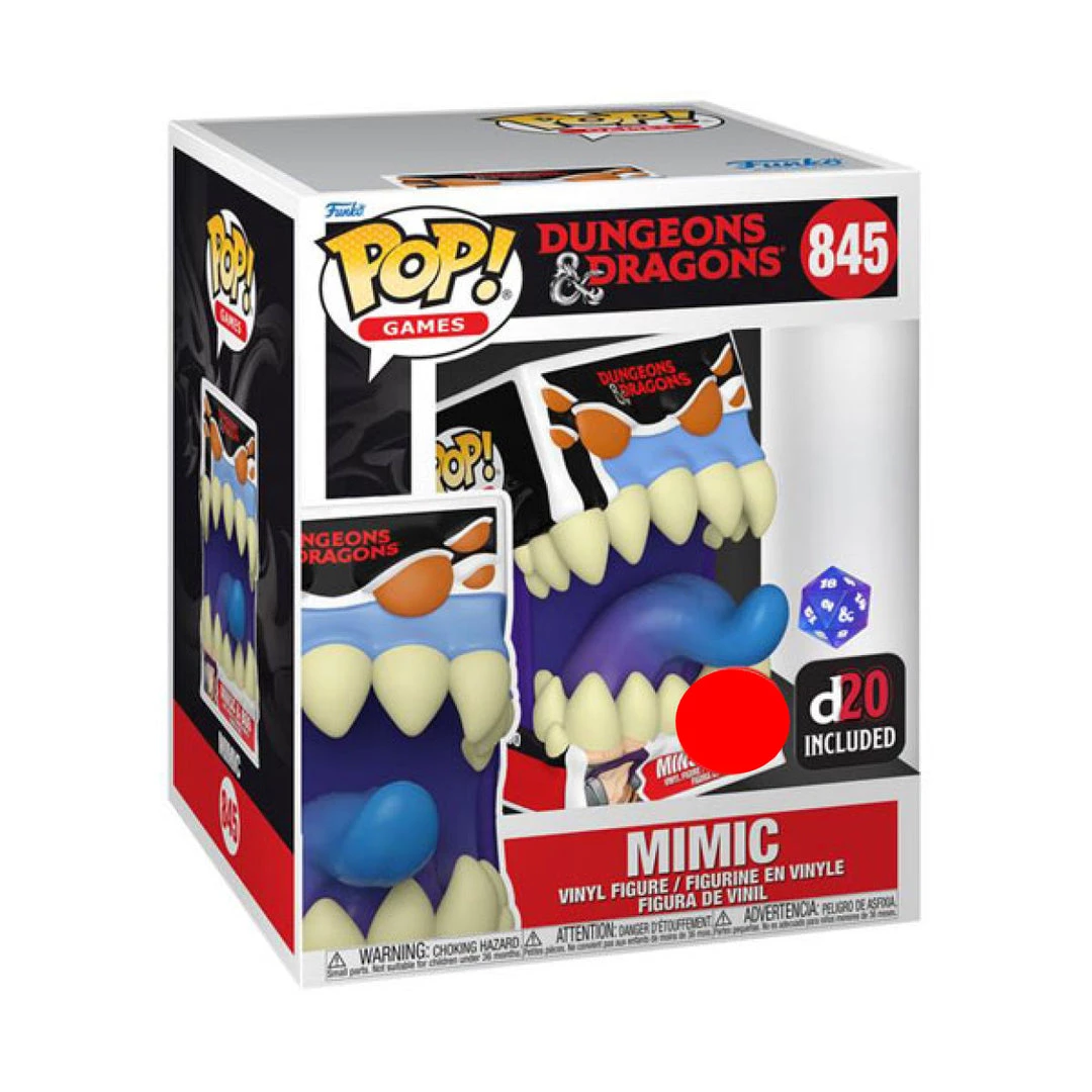 Gametraders Rouse Hill Dungeons & Dragons - Mimic US Exclusive 6" Pop! Vinyl & Dice 4 Gametraders Rouse Hill Dungeons & Dragons - Mimic US Exclusive 6" Pop! Vinyl & Dice