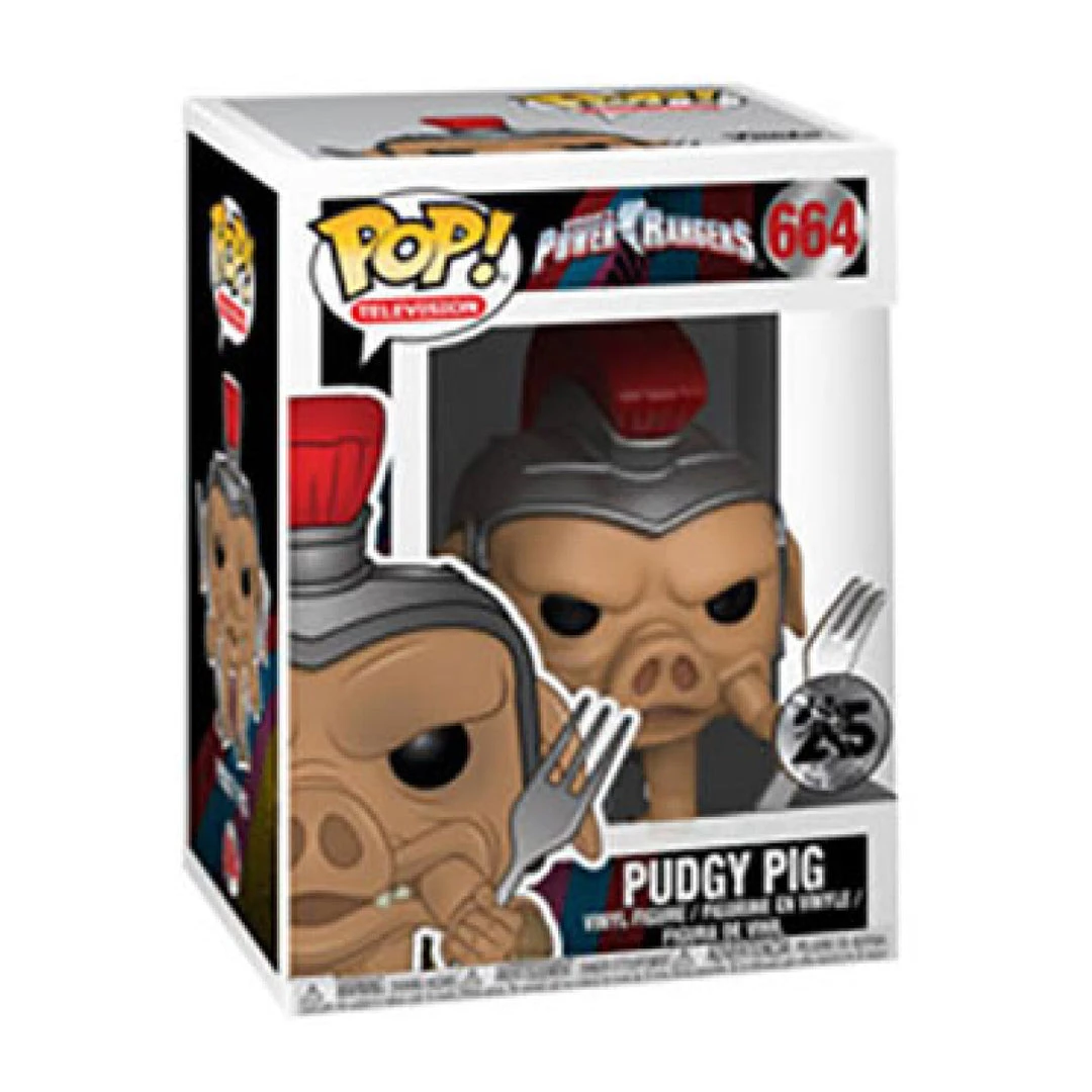 Funko Power Rangers - Pudgy Pig US Exclusive Pop Vinyl Pop Vinyls 4 Funko Power Rangers - Pudgy Pig US Exclusive Pop Vinyl Pop Vinyls