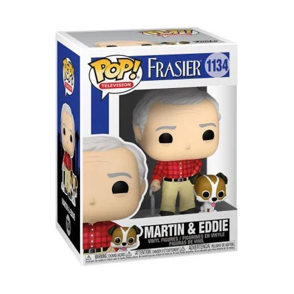 Gametraders Rouse Hill Frasier - Martin Crane With Eddie Pop! Vinyl Pop Vinyls 4 Gametraders Rouse Hill Frasier - Martin Crane With Eddie Pop! Vinyl Pop Vinyls