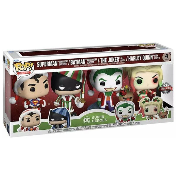 Gametraders Rouse Hill Pop Vinyls DC Comics - Holiday US Exclusive Pop! Vinyl 4-Pack 4 Gametraders Rouse Hill Pop Vinyls DC Comics - Holiday US Exclusive Pop! Vinyl 4-Pack