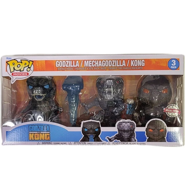 Gametraders Rouse Hill Pop Vinyls Godzilla Vs Kong - Kong Godzilla & Mechagodzilla US Exclusive Pop! 3-Pack 4 Gametraders Rouse Hill Pop Vinyls Godzilla Vs Kong - Kong Godzilla & Mechagodzilla US Exclusive Pop! 3-Pack