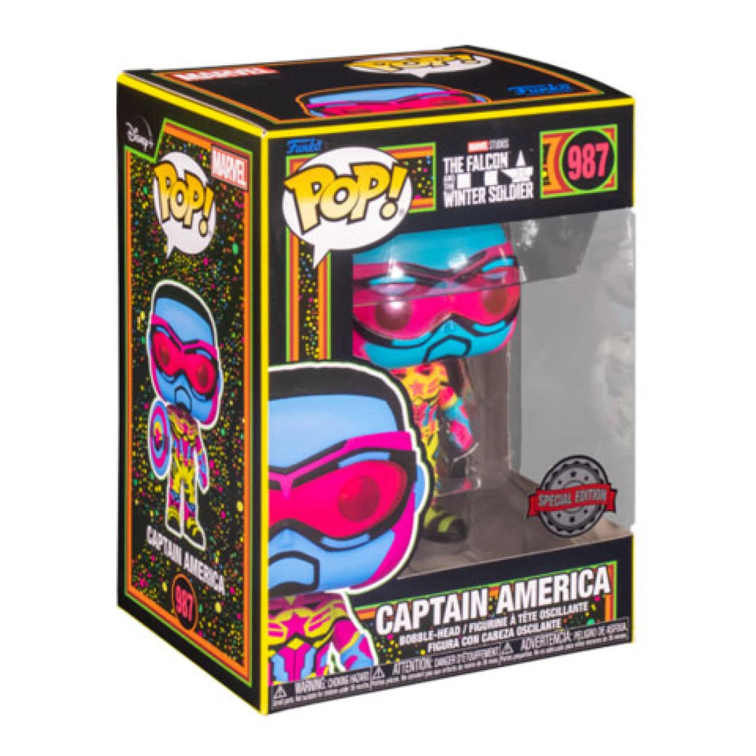 Gametraders Rouse Hill Falcon Winter Soldier - Cap America Black Light US Exclusive Pop! Vinyl Pop Vinyls 4 Gametraders Rouse Hill Falcon Winter Soldier - Cap America Black Light US Exclusive Pop! Vinyl Pop Vinyls