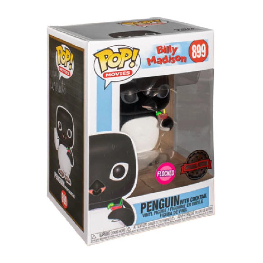 Gametraders Rouse Hill Billy Madison - Penguin With Cocktail Flocked US Exclusive Pop! Vinyl 4 Gametraders Rouse Hill Billy Madison - Penguin With Cocktail Flocked US Exclusive Pop! Vinyl