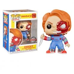 Gametraders Rouse Hill Childs Play - Chucky Half Battle Damaged US Exclusive Pop! Vinyl