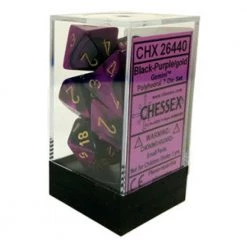 Gametraders Rouse Hill CHX 26440 Gemini Black-Purple/gold 7-Die Set 5 Gametraders Rouse Hill CHX 26440 Gemini Black-Purple/gold 7-Die Set