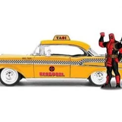 Gametraders Rouse Hill Deadpool - Chevy Yellow Taxi 1:24 Scale Hollywood Rides Diecast Vehicle