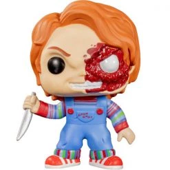 Gametraders Rouse Hill Childs Play - Chucky Half Battle Damaged US Exclusive Pop! Vinyl