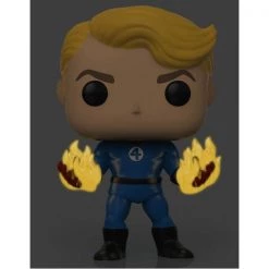 Gametraders Rouse Hill Fantastic Four - Human Torch Suited Glow Specialty Series Exclusive Pop! Vinyl