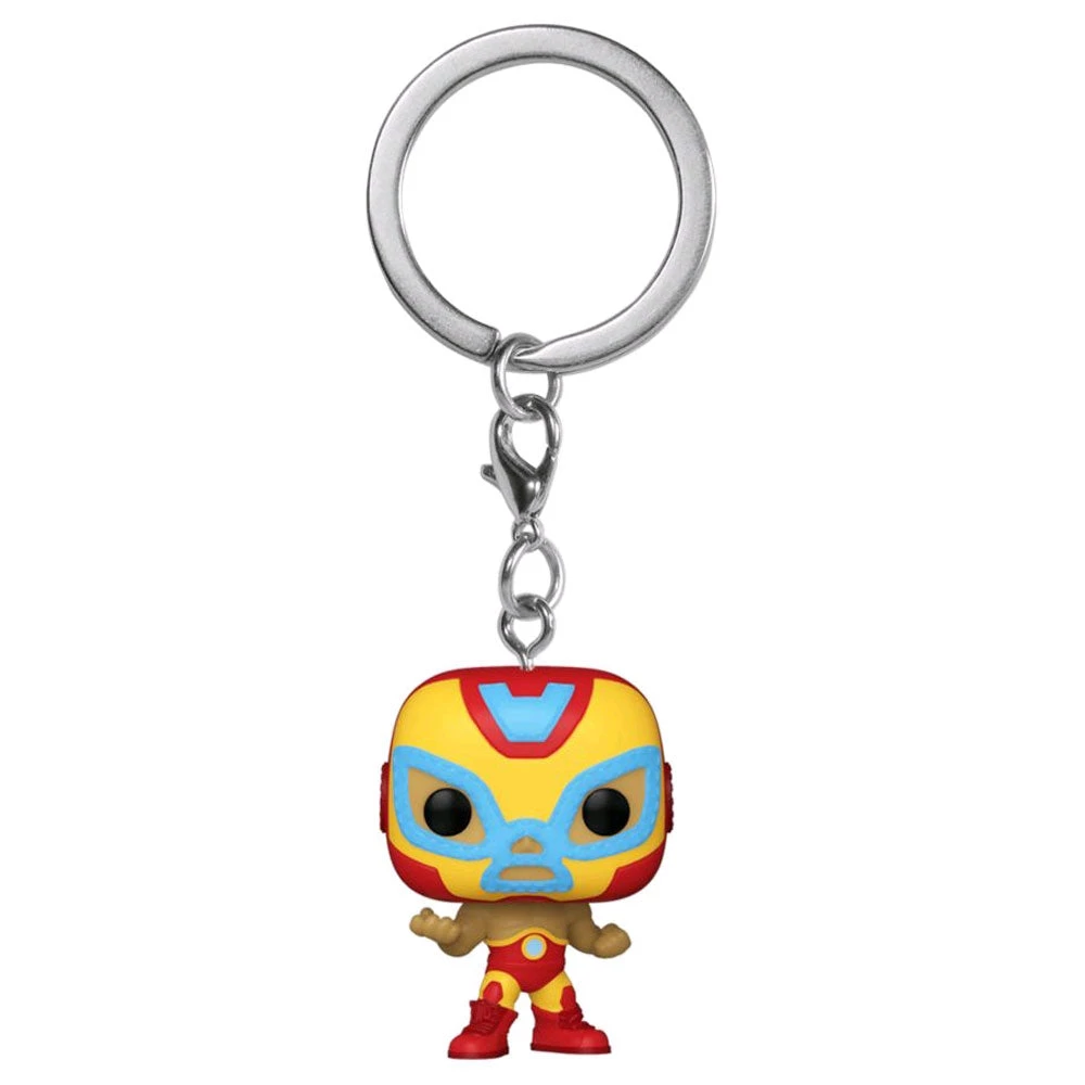 Gametraders Rouse Hill Iron Man - Luchadore Iron Man Pocket Pop! Keychain Pop Vinyls 4 Gametraders Rouse Hill Iron Man - Luchadore Iron Man Pocket Pop! Keychain Pop Vinyls