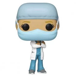 Gametraders Rouse Hill Pop Vinyls Pop! Heroes - Front Line Worker Female #1 Blue Pop! Vinyl