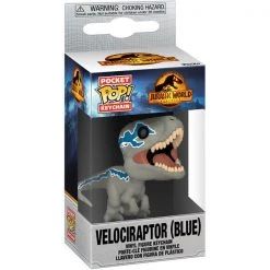 Gametraders Rouse Hill Pop Vinyls Jurassic World 3: Dominion - Velociraptor (Blue) Pocket Pop! Keychain