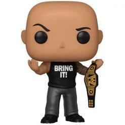 Gametraders Rouse Hill WWE - The Rock W/Championship Belt Metallic US Exclusive Pop! Vinyl