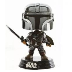 Gametraders Rouse Hill Star Wars: The Mandalorian - Mandalorian With DarkSaber Glow Metallic US Excl Pop! Vinyl Pop Vinyls