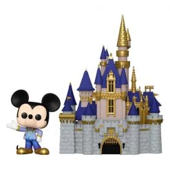 Gametraders Rouse Hill Disney World - Cinderella Castle With Mickey Mouse 50th Anniversary Pop! Town Pop Vinyls