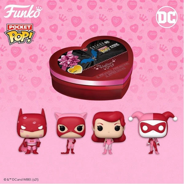Gametraders Rouse Hill Batman - Valentines Day US Exclusive Pocket Pop! 4-pack Pop Vinyls 3 Gametraders Rouse Hill Batman - Valentines Day US Exclusive Pocket Pop! 4-pack Pop Vinyls