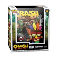 Gametraders Rouse Hill Crash Bandicoot - Crash With Aku Aku Mask US Exclusive Pop! Cover Pop Vinyls