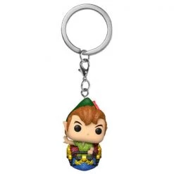 Gametraders Rouse Hill Disney World - Peter Pan On Pan's Flight Diamond Glitter 50th US Exclusive Pocket Pop! Keychain