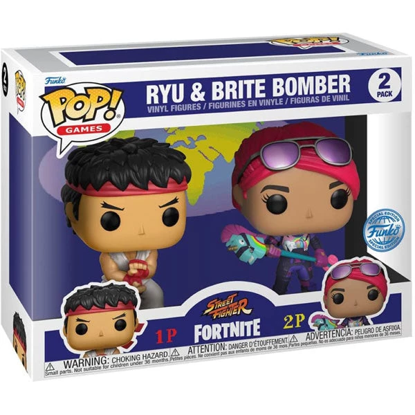 Gametraders Rouse Hill Street Fighter X Fortnite - Ryu & Brite Bomber US Exclusive Pop! 2-Pack 4 Gametraders Rouse Hill Street Fighter X Fortnite - Ryu & Brite Bomber US Exclusive Pop! 2-Pack