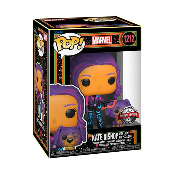 Gametraders Rouse Hill Hawkeye - Kate Bishop & Lucky Black Light US Exclusive Pop! Vinyl 4 Gametraders Rouse Hill Hawkeye - Kate Bishop & Lucky Black Light US Exclusive Pop! Vinyl
