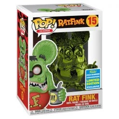 Gametraders Rouse Hill Pop Vinyls SDCC 2019 - Rat Fink Green Chrome Pop Vinyl